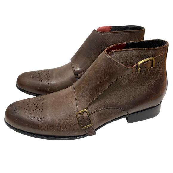 NWOT Brown Cole Rood Haan Leather Boots 8.5 M Made in Italy RARE Limited Edition main image 10